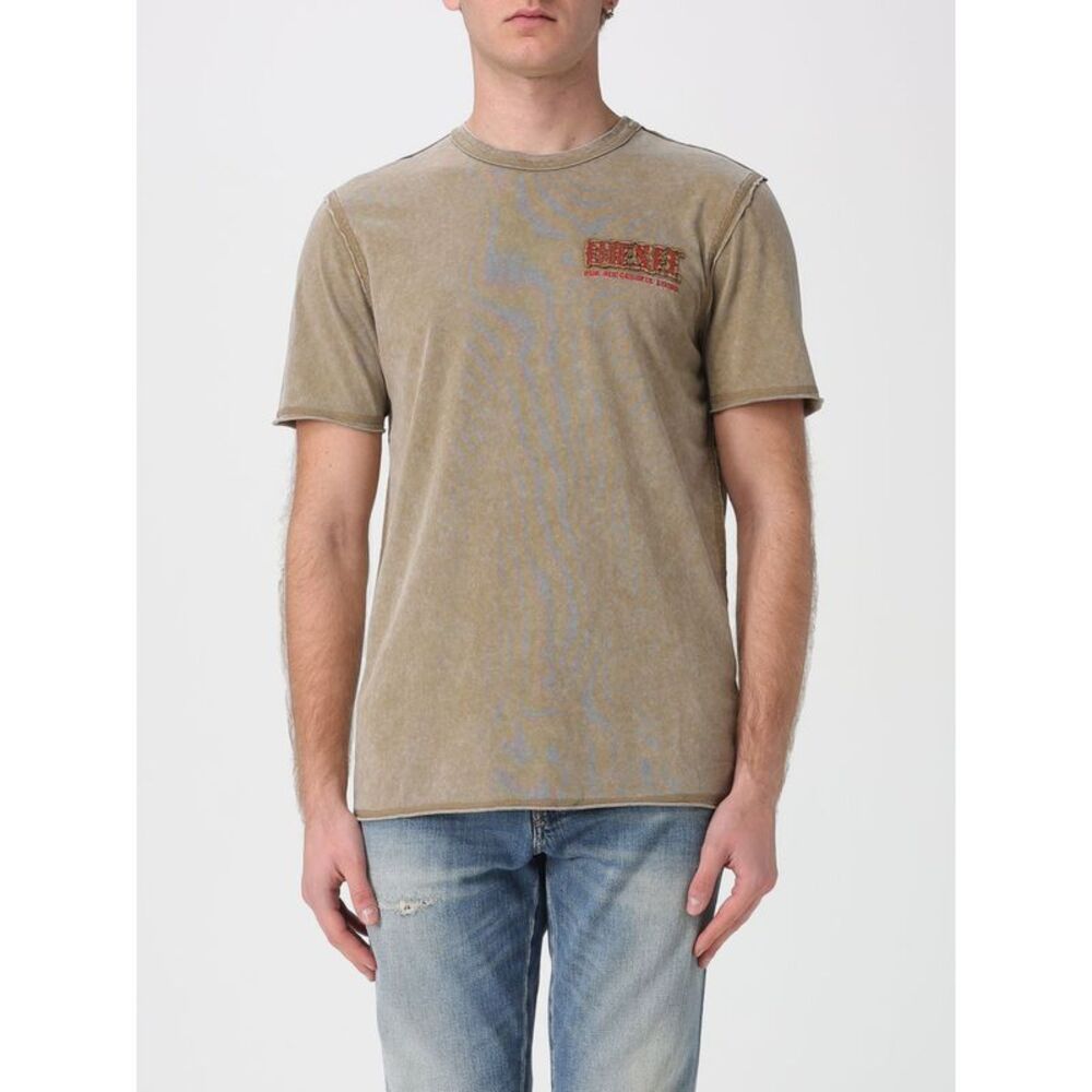 Diesel Men T-Rawjust-V1 Cotton T-Shirt With Logo Diesel